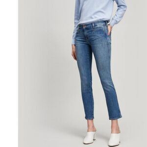 M.I.H. medium wash low rise slim leg jeans size 28